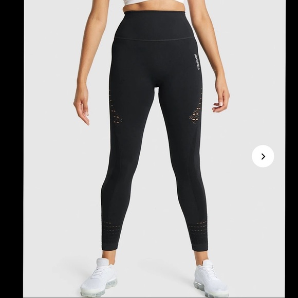Gymshark Black Energy Seamless Lightly Worn Size Medium
